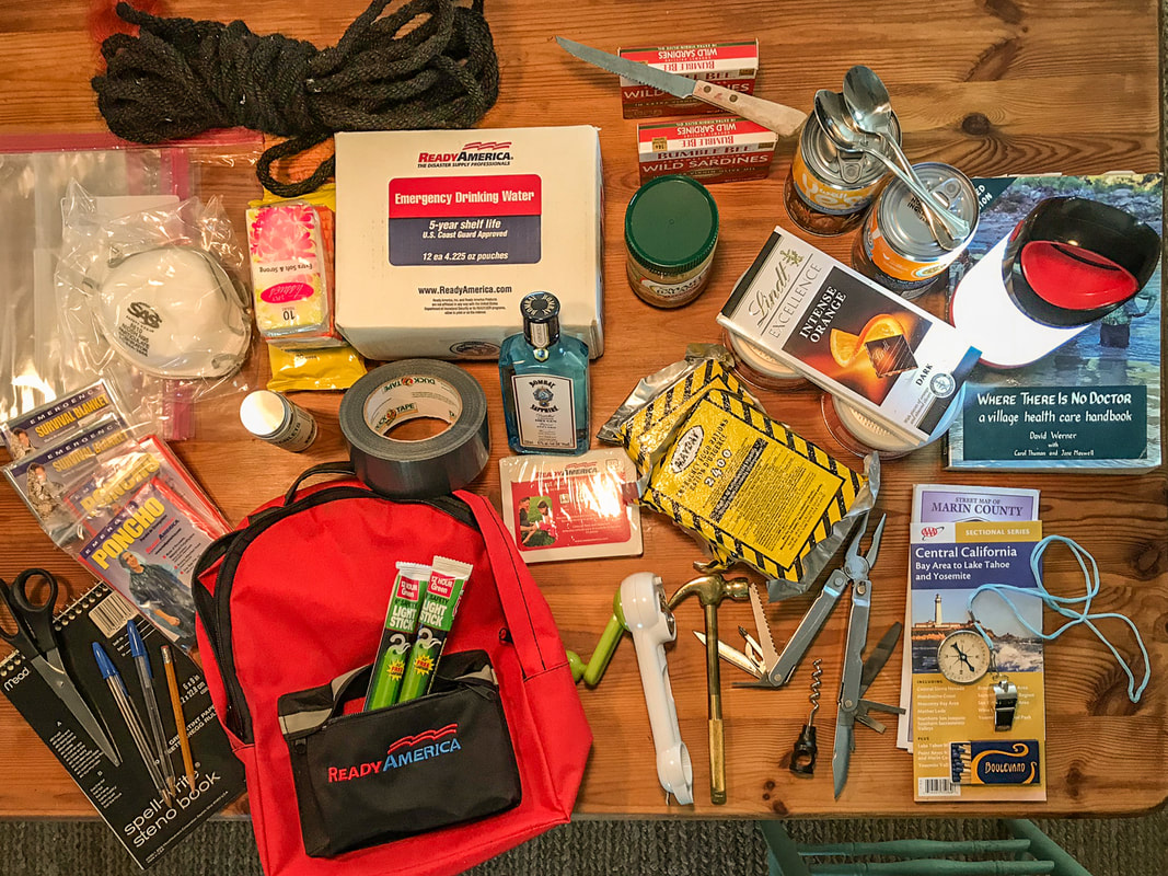 Packing for California's Danger Zone / Emergency Supply Kit, Expanded & Advanced / Karen McCann / EnjoyLivingAbroad.com