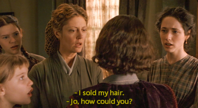Jo's Haircut / Little Women Movie 1994 / 