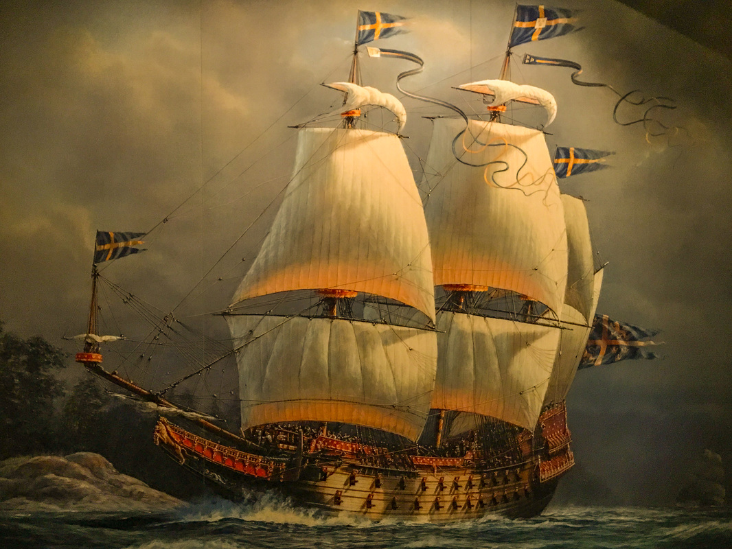 Stockholm disaster / Painting of the ship Vasa / Karen McCann / EnjoyLivingAbroad.com