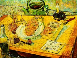 Van Gogh drawing board, road snacks