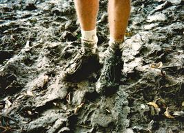 Amazon jungle hike muddy shoes Karen McCann