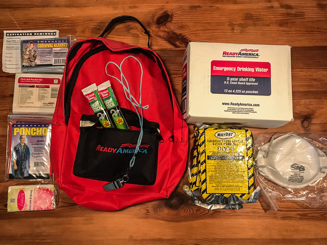Packing for California's Danger Zone / Emergency Supply Kit / Karen McCann / EnjoyLivingAbroad.com