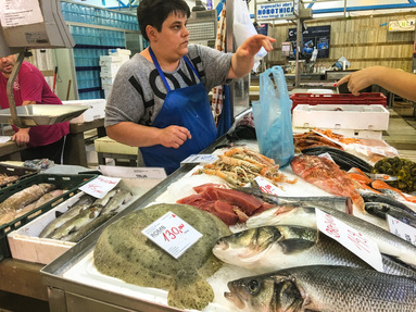 Dolac Market Fishmonger / Zagreb, Croatia / Karen McCann / EnjoyLivingAbroad.com