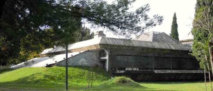 Karen McCann, bunker-like brutalist architecture in Podgorica, Montenegro